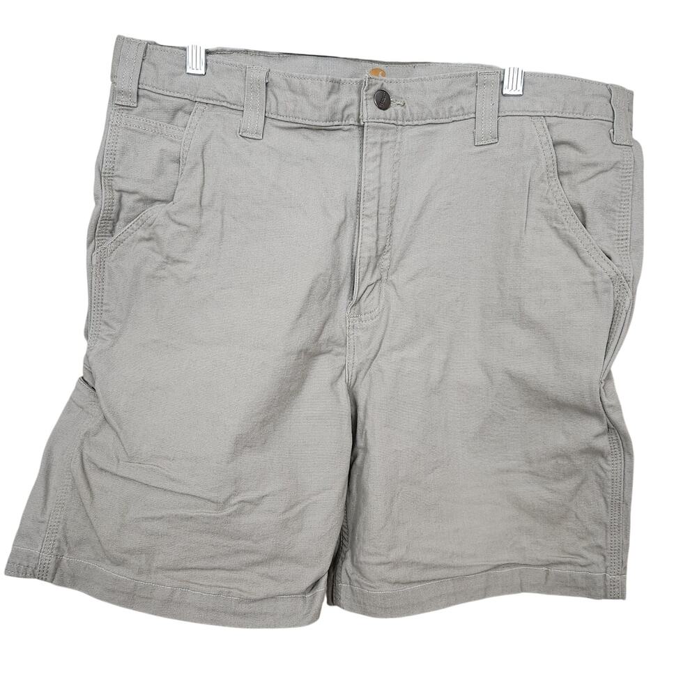 Carhartt Relaxed Fit 10" Rigby Dungaree Khaki Lightweight Cotton Shorts SZ 36